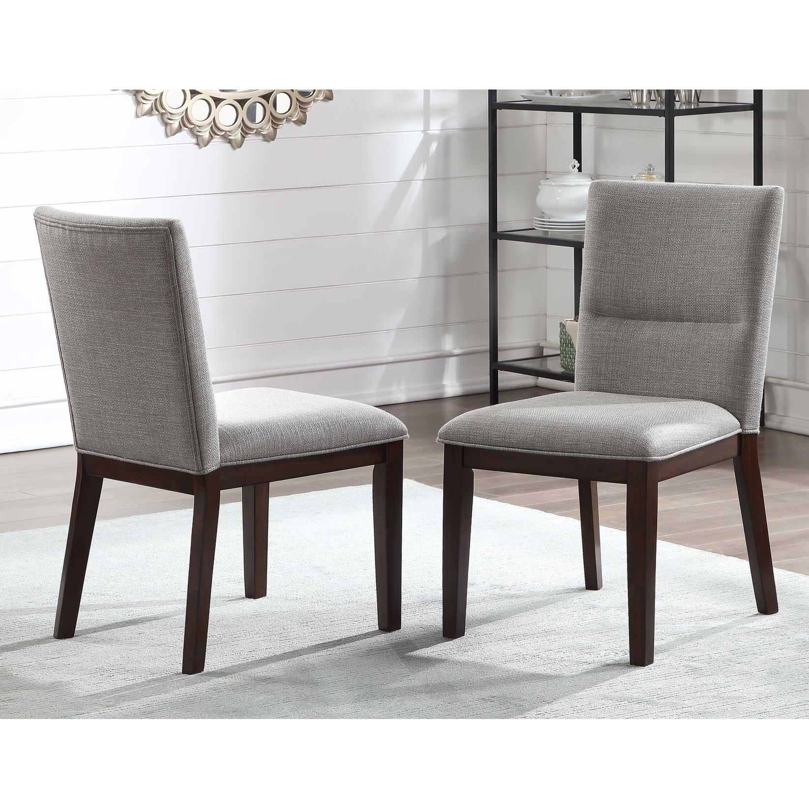  Steve Silver Furniture Amalie 5 pc Dining Set - Camel/Walnut IMAGE 3