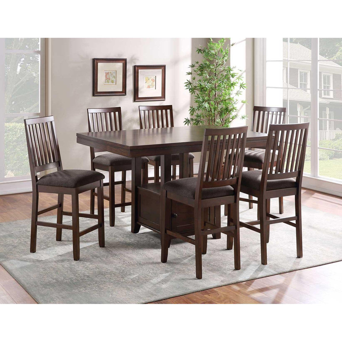  Steve Silver Furniture Yorktown YT500 7 pc Counter Height Dining Set IMAGE 1