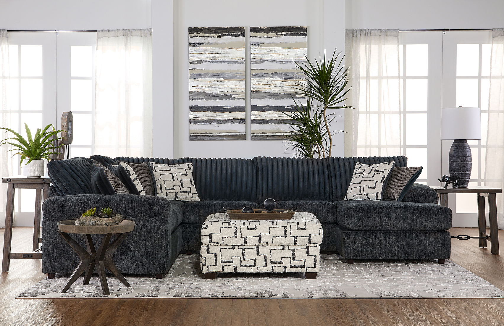 Galactic Charcoal Sectional