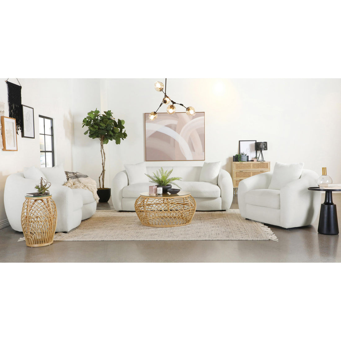  Coaster Furniture Isabella 509871-S3 3 pc Living Room Set IMAGE 1