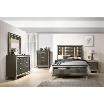  Elements International Twenty Nine TN600 7 pc Queen Platform Bedroom Set IMAGE 1