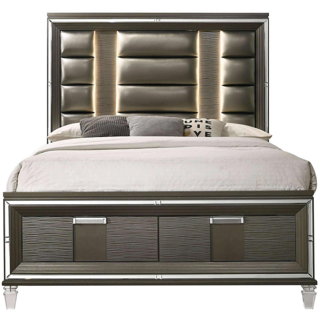  Elements International Twenty Nine TN600 7 pc Queen Platform Bedroom Set IMAGE 1