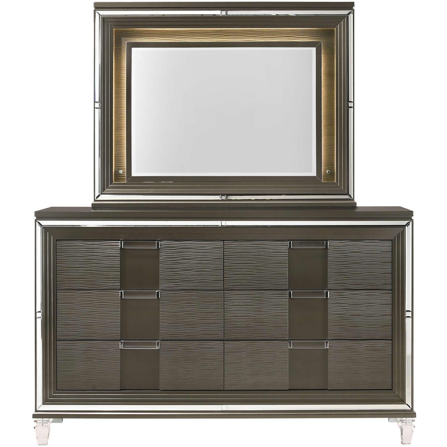  Elements International Twenty Nine TN600 7 pc Queen Platform Bedroom Set IMAGE 3