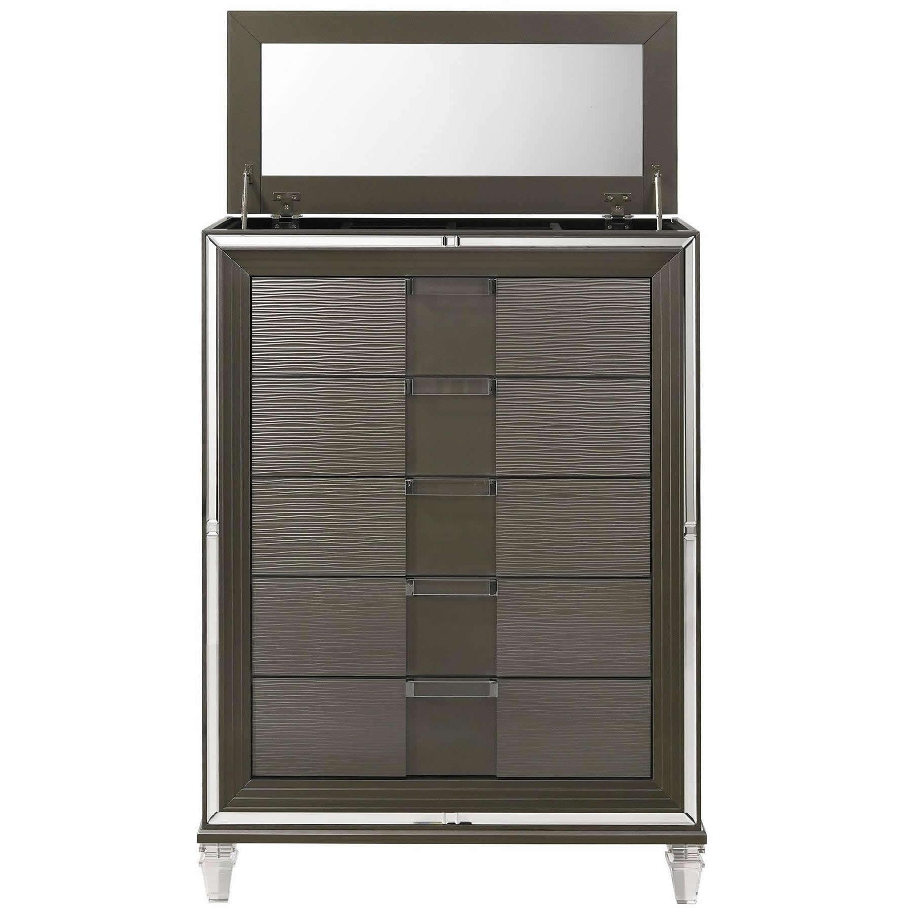  Elements International Twenty Nine TN600 7 pc Queen Platform Bedroom Set IMAGE 4