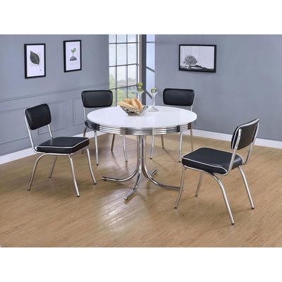  Coaster Furniture Retro 2388-S5 5 pc dining set IMAGE 1