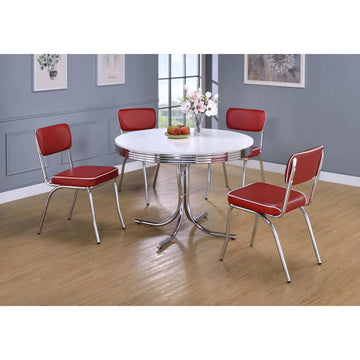  Coaster Furniture Retro 2388-S5R 5 pc dining set IMAGE 1
