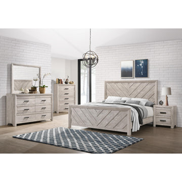 Elements International Ellen EL700 6 pc Queen Panel Bedroom Set IMAGE 1