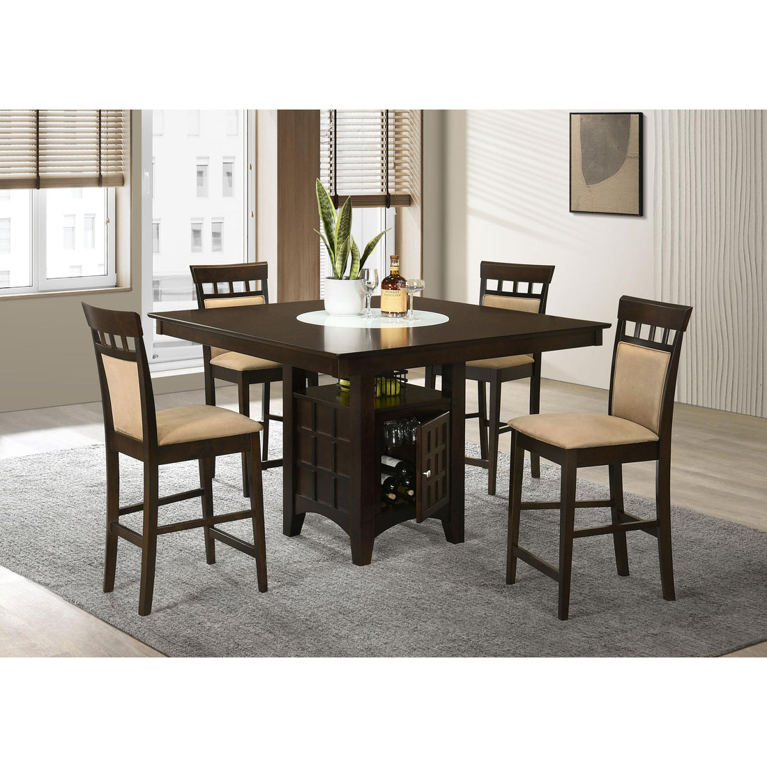  Coaster Furniture Gabriel 100438 5-Piece Counter Height Dining Set IMAGE 1