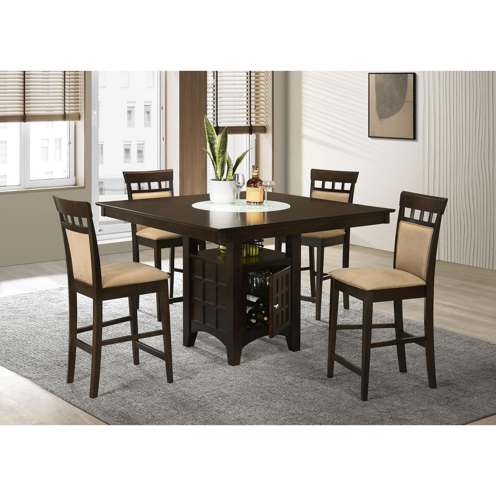  Coaster Furniture Gabriel 100438 5-Piece Counter Height Dining Set IMAGE 1