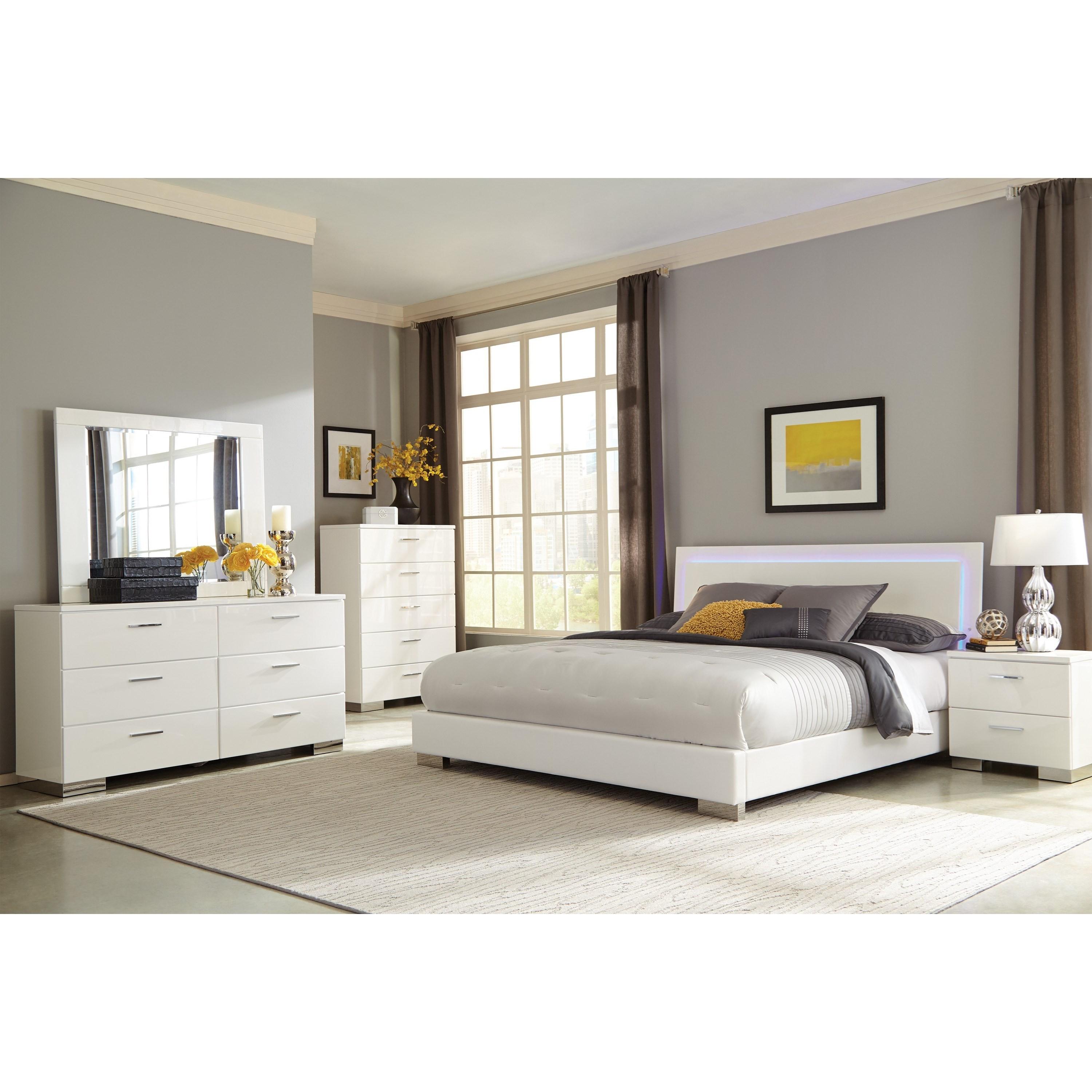  Coaster Furniture Felicity 203500Q-S6 8 pc Queen Bedroom Set IMAGE 1