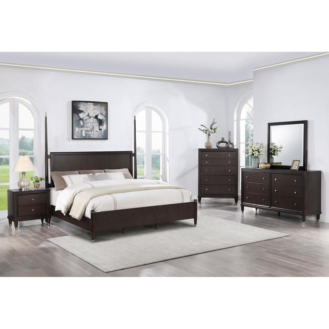  Coaster Furniture Emberlyn 223061Q-S5 7 pc Queen Poster Bedroom Set IMAGE 1