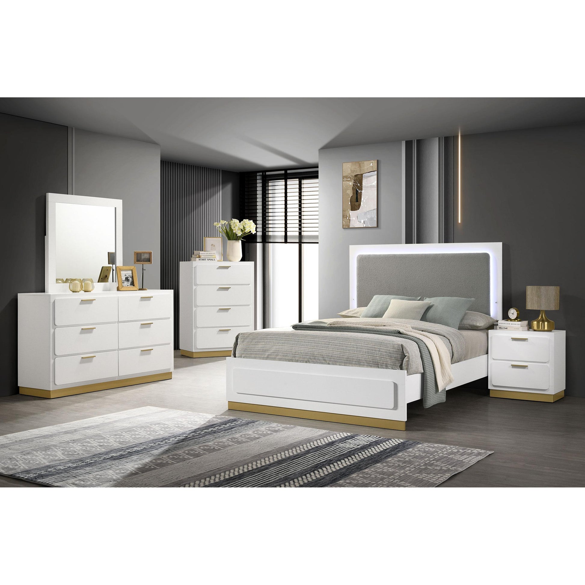  Coaster Furniture Caraway 224771Q-S5 7 pc Queen Panel Bedroom Set IMAGE 1