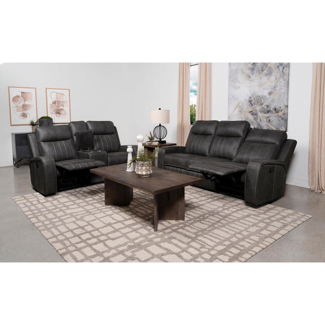  Coaster Furniture Raelynn 603191-S2 2 pc Reclining Living Room Set IMAGE 1