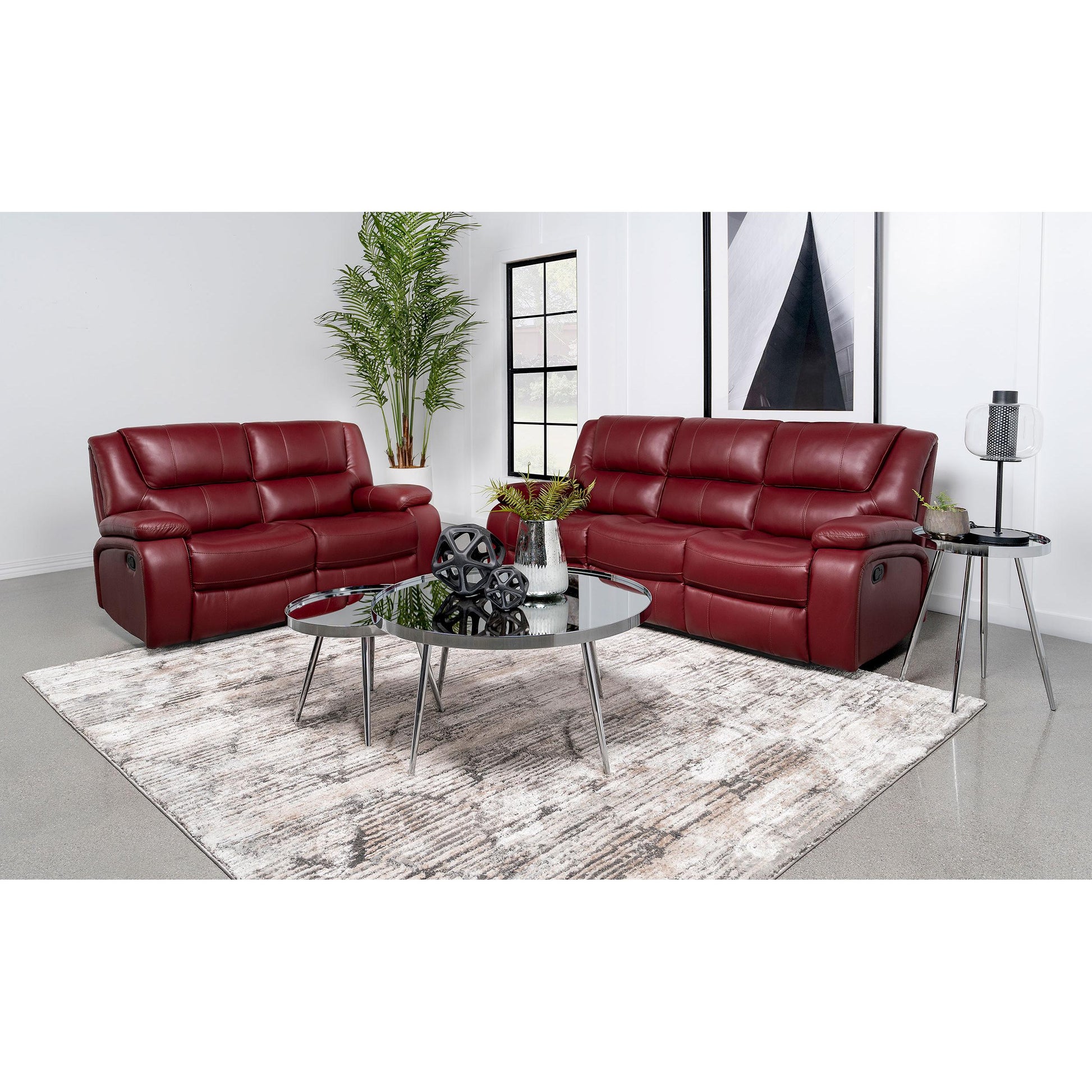  Coaster Furniture Camila 610241-S2 2 pc Reclining Living Room Set IMAGE 1
