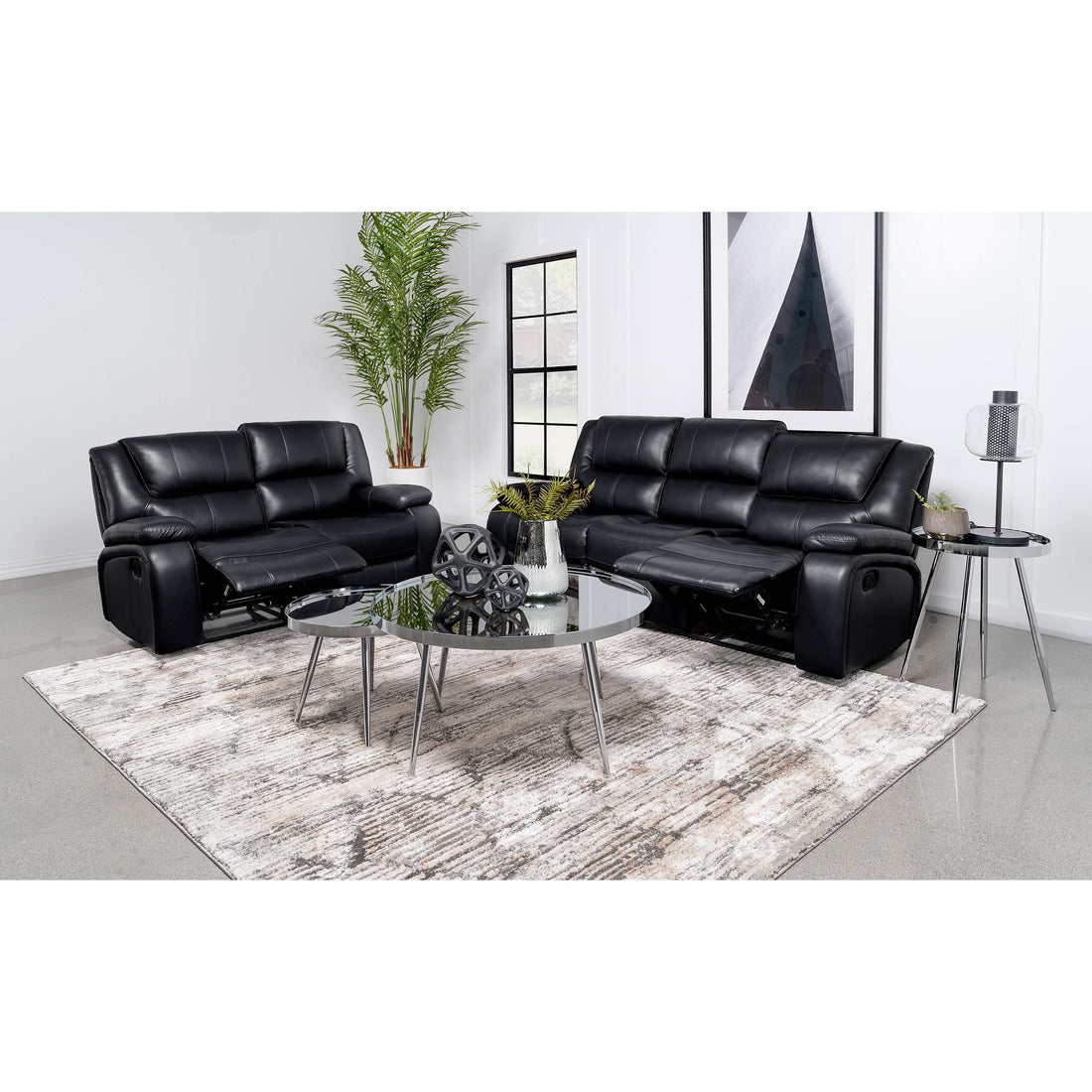  Coaster Furniture Camila 610244-S2 2 pc Reclining Living Room Set IMAGE 1
