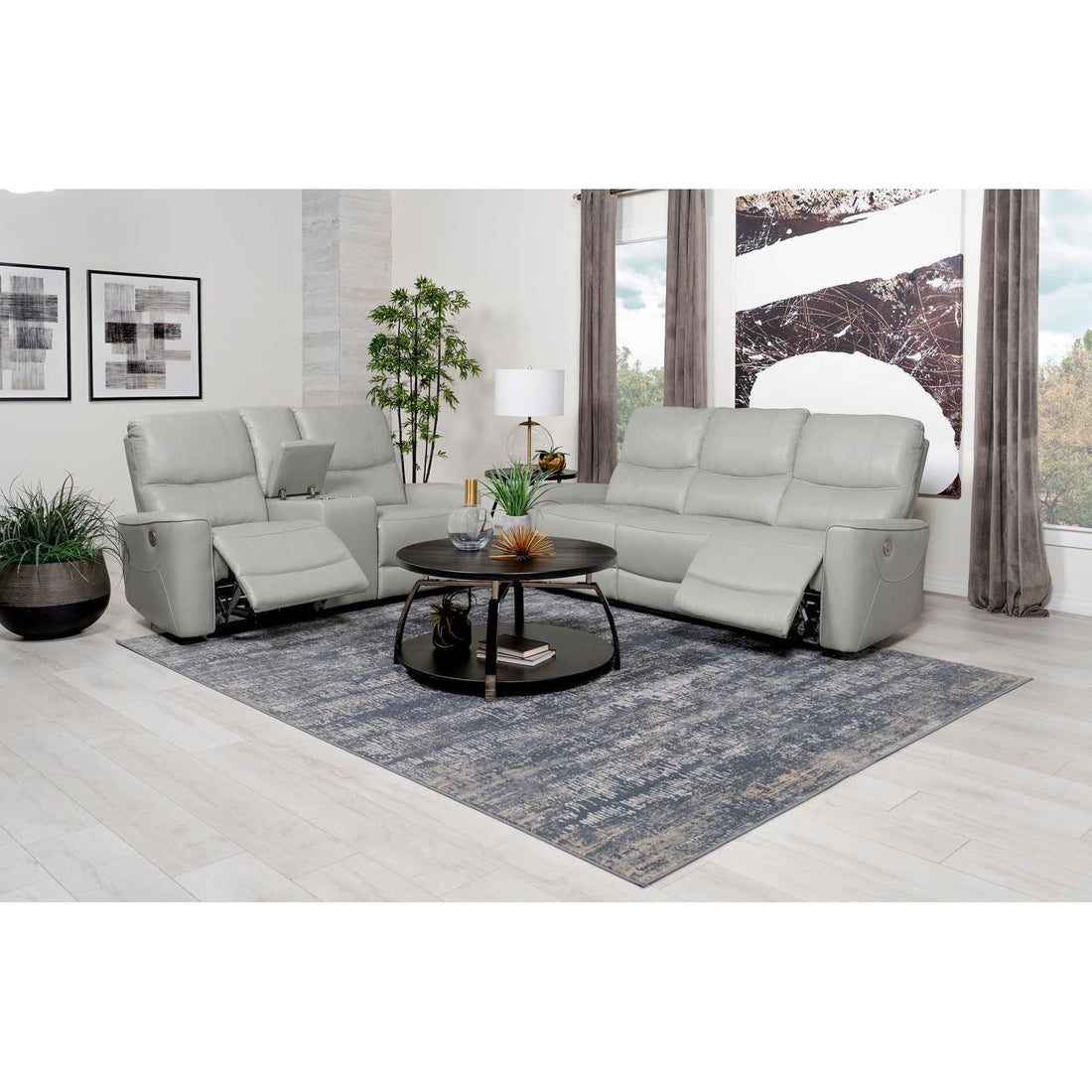  Coaster Furniture Greenfield 610261P-S2 2 pc Power Reclining Living Room Set IMAGE 1