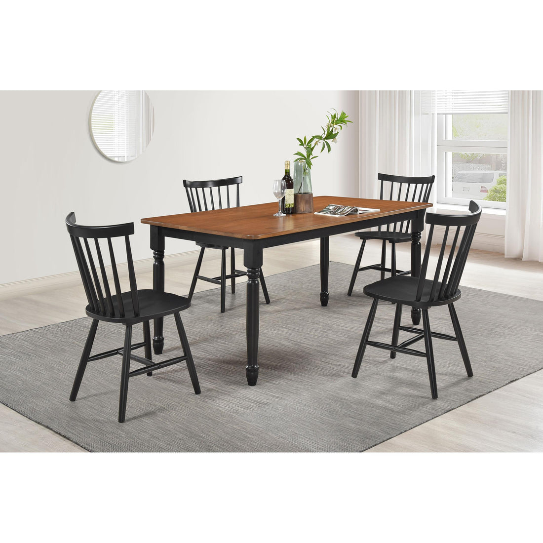  Coaster Furniture Hollyoak 183041-S5 5 pc Dining Set IMAGE 1