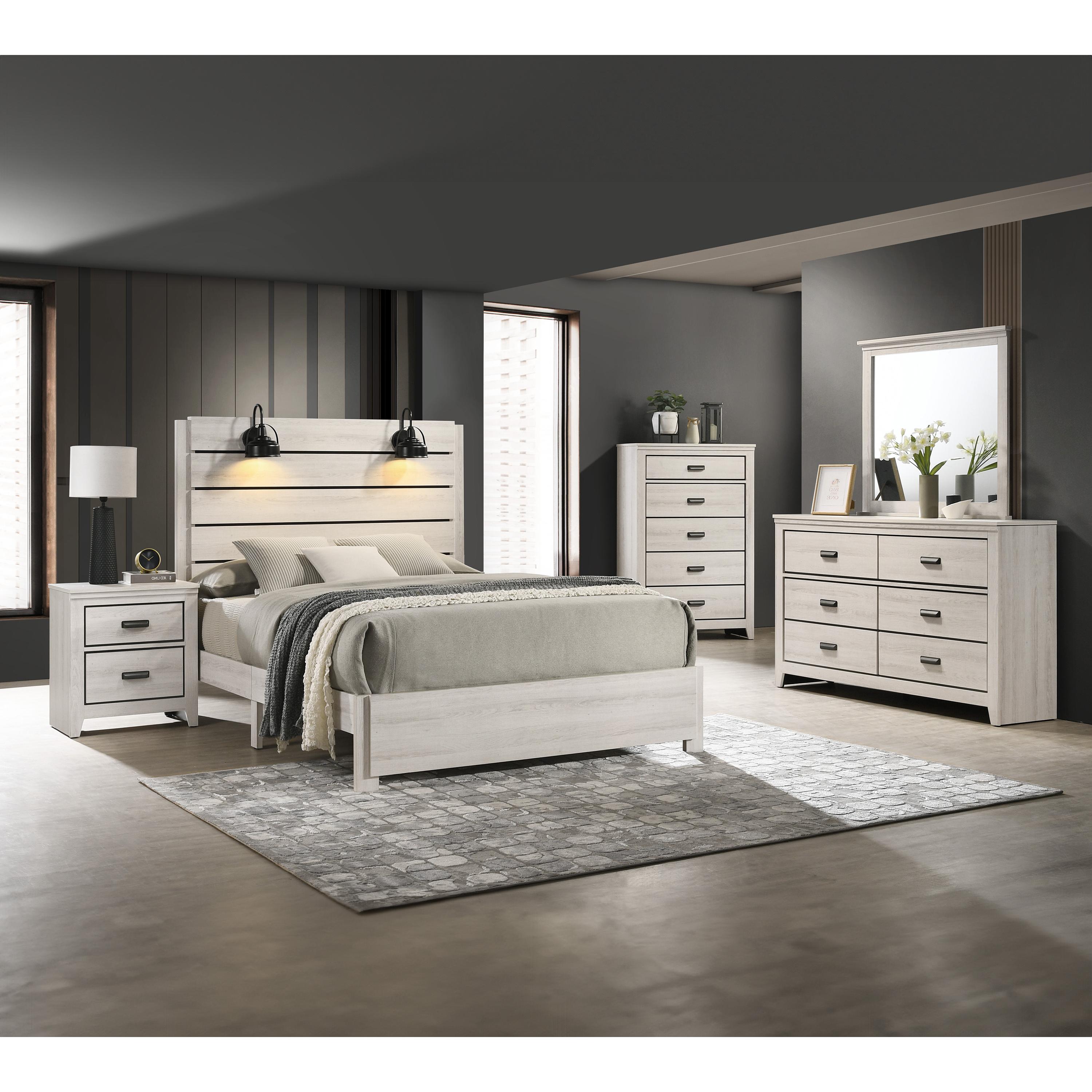  Crown Mark Carter B6810 7 pc Queen Panel Bedroom Set IMAGE 1