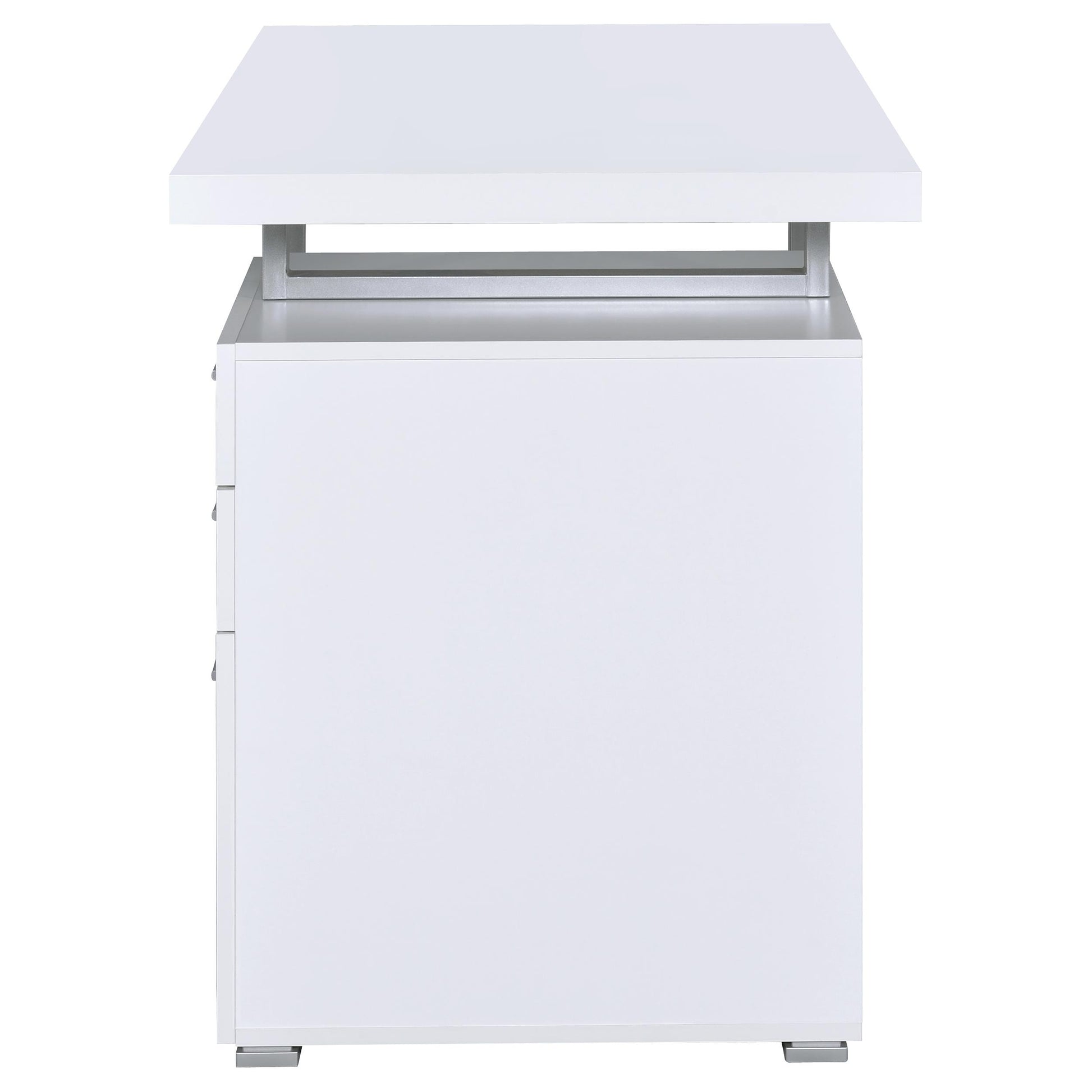  Coaster Furniture Brennan 800325 47-inch 3-Drawer Office Computer Desk - White IMAGE 5