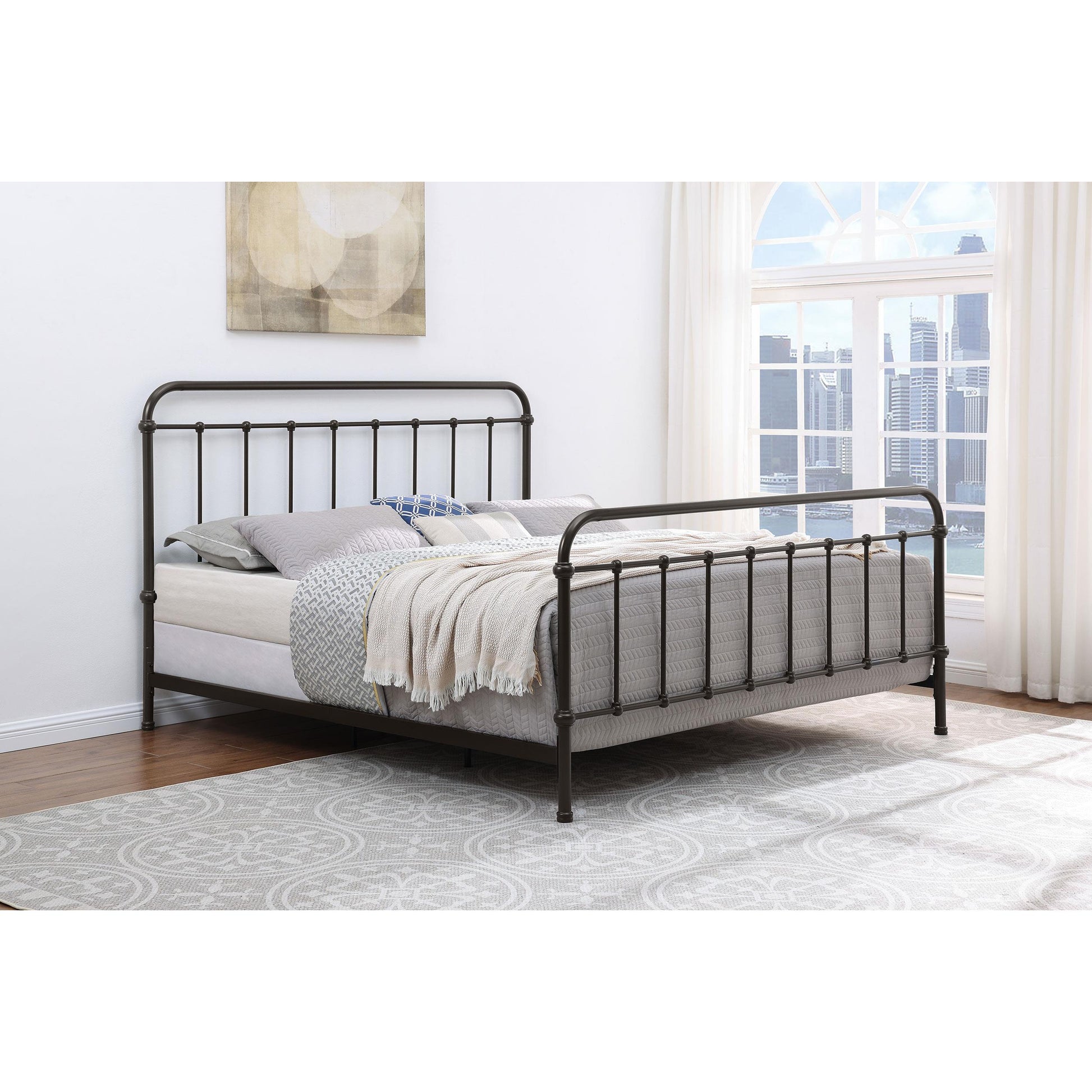  Size_King  -- Coaster Furniture Livingston Metal Bed IMAGE 8