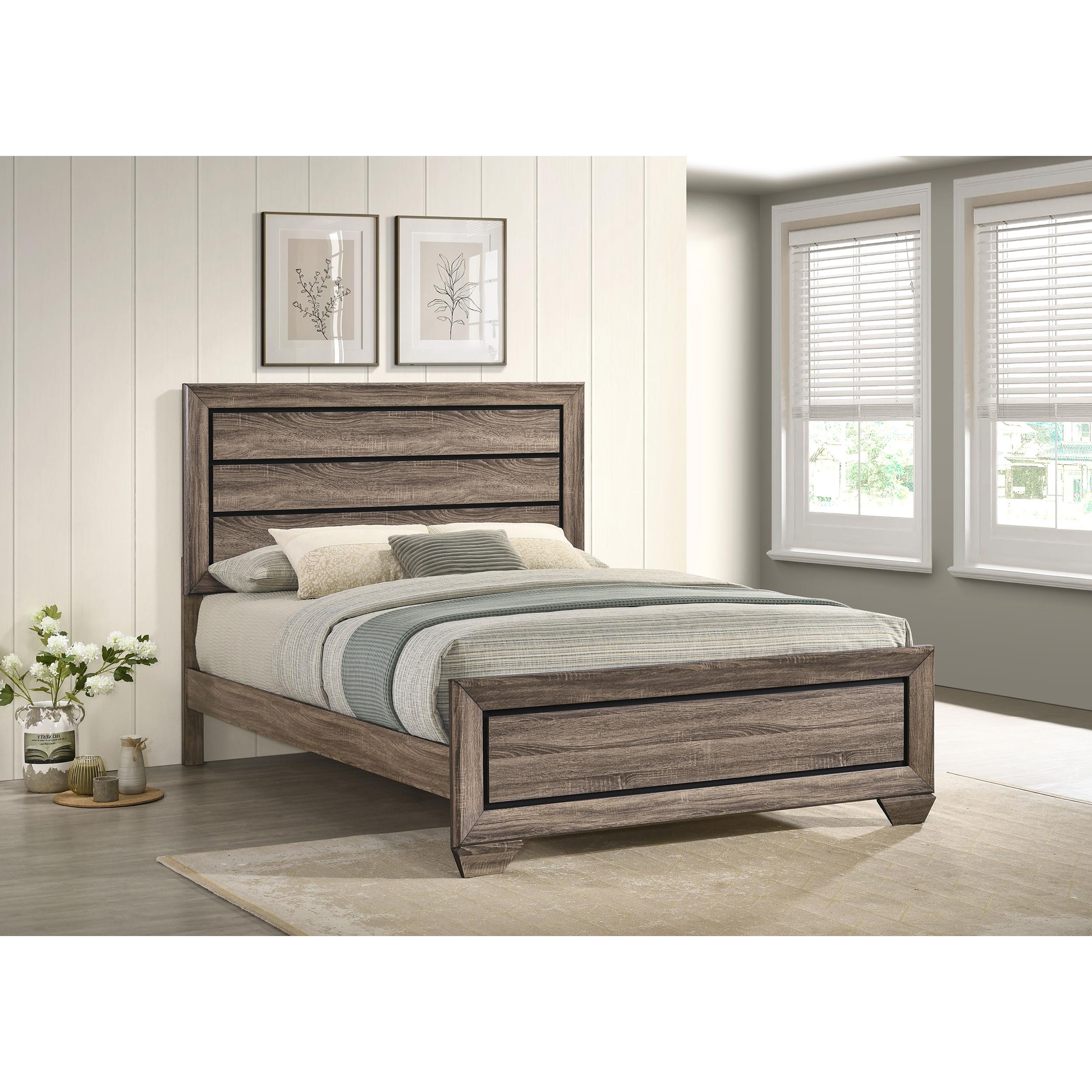  Size_Queen  -- Coaster Furniture Kauffman Panel Bed IMAGE 6