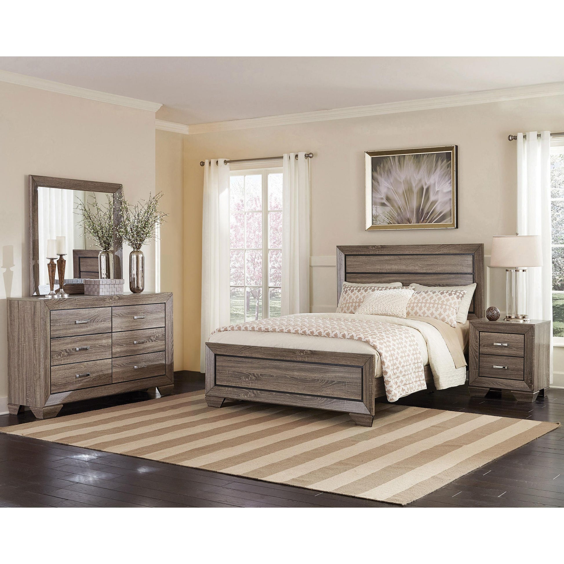  Size_Queen  -- Coaster Furniture Kauffman Panel Bed IMAGE 7