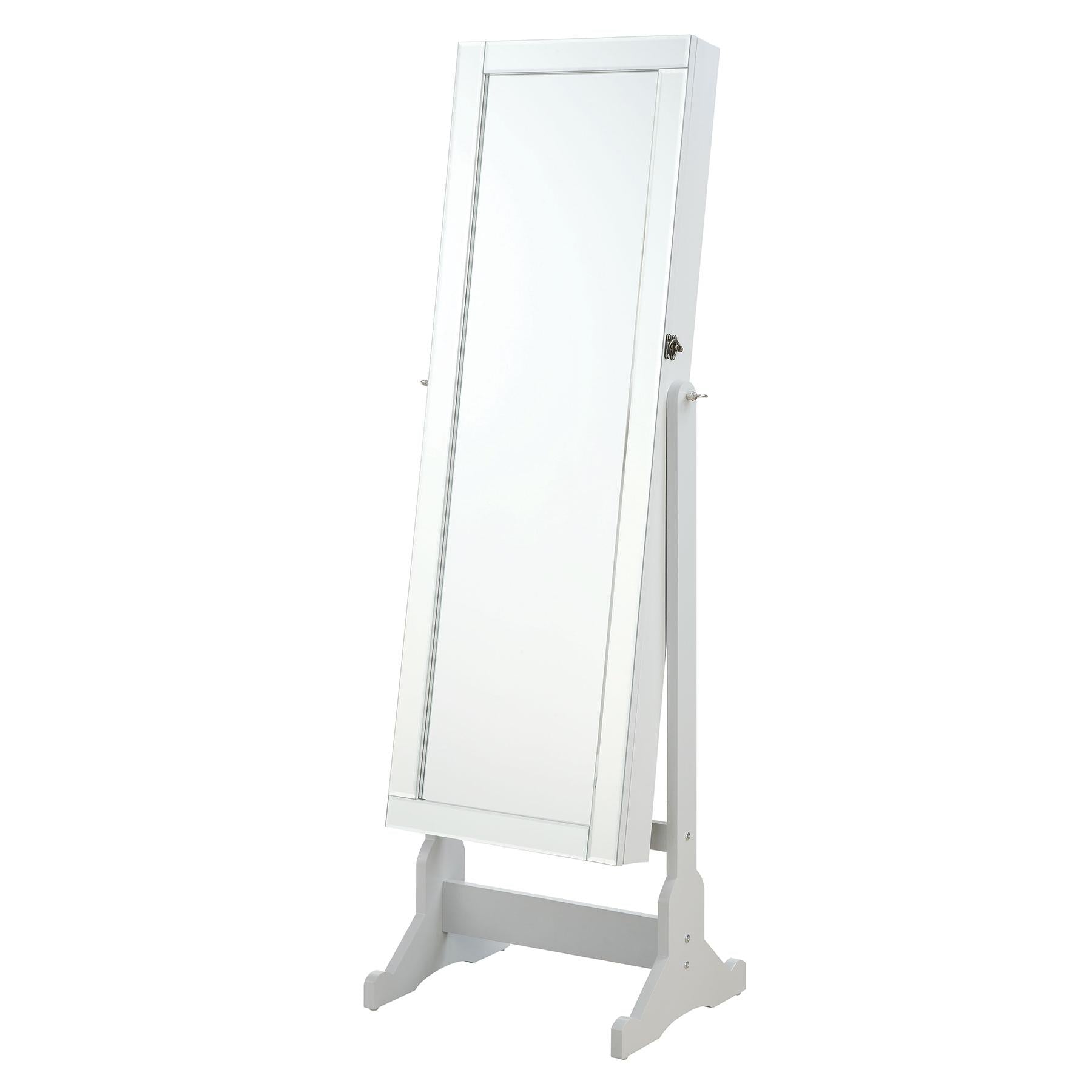  Coaster Furniture Yvonne 901866 Cheval Mirror with Jewelry Storage - Dove Grey IMAGE 1