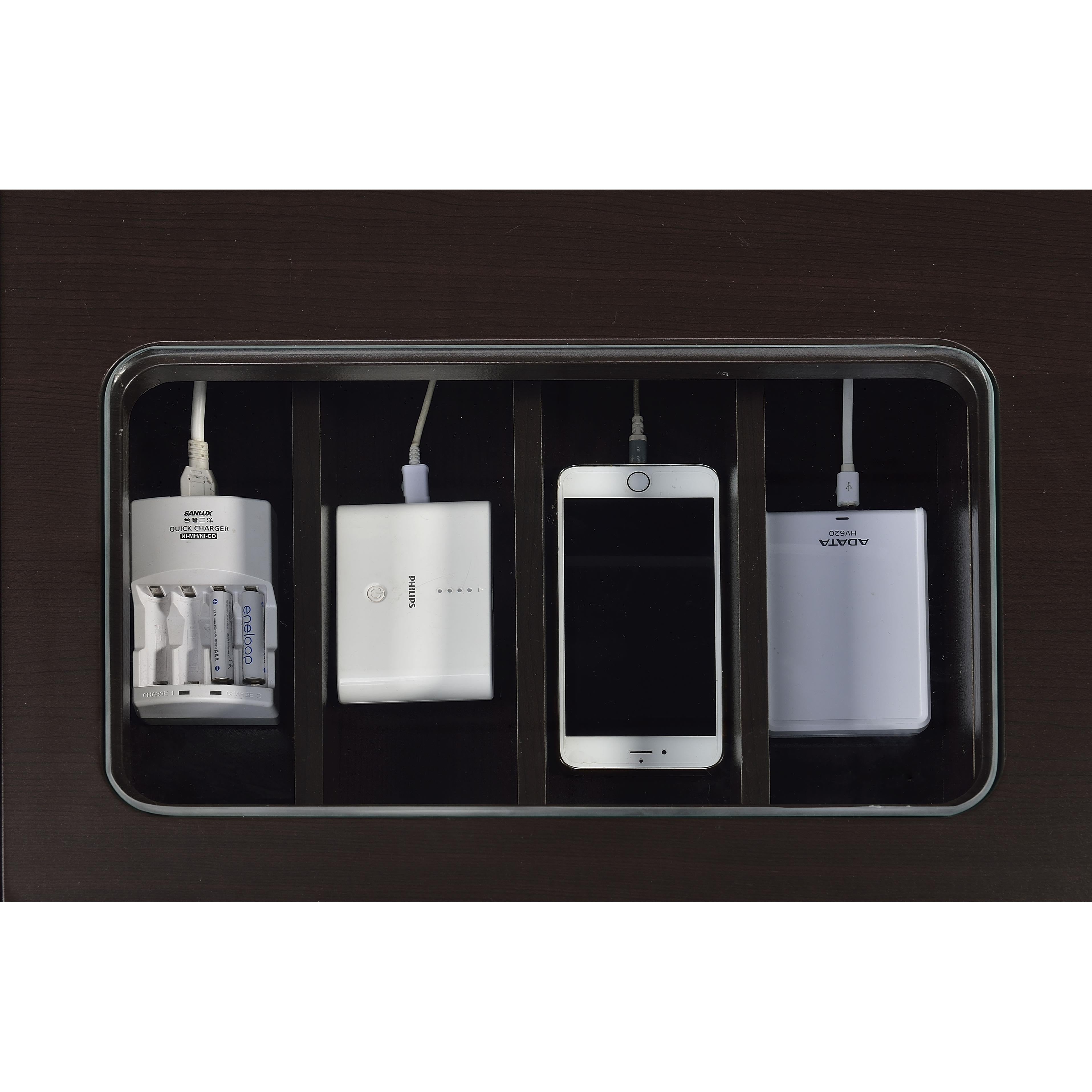  Coaster Furniture Halston 800702 47-inch 2-Drawer Office Desk with Cabinet - Cappuccino IMAGE 8