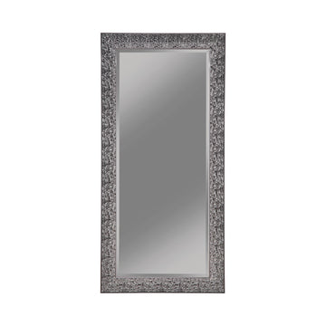  Coaster Furniture Rollins 901999 32 x 66 Inch Rectangular Floor Mirror - Black IMAGE 1