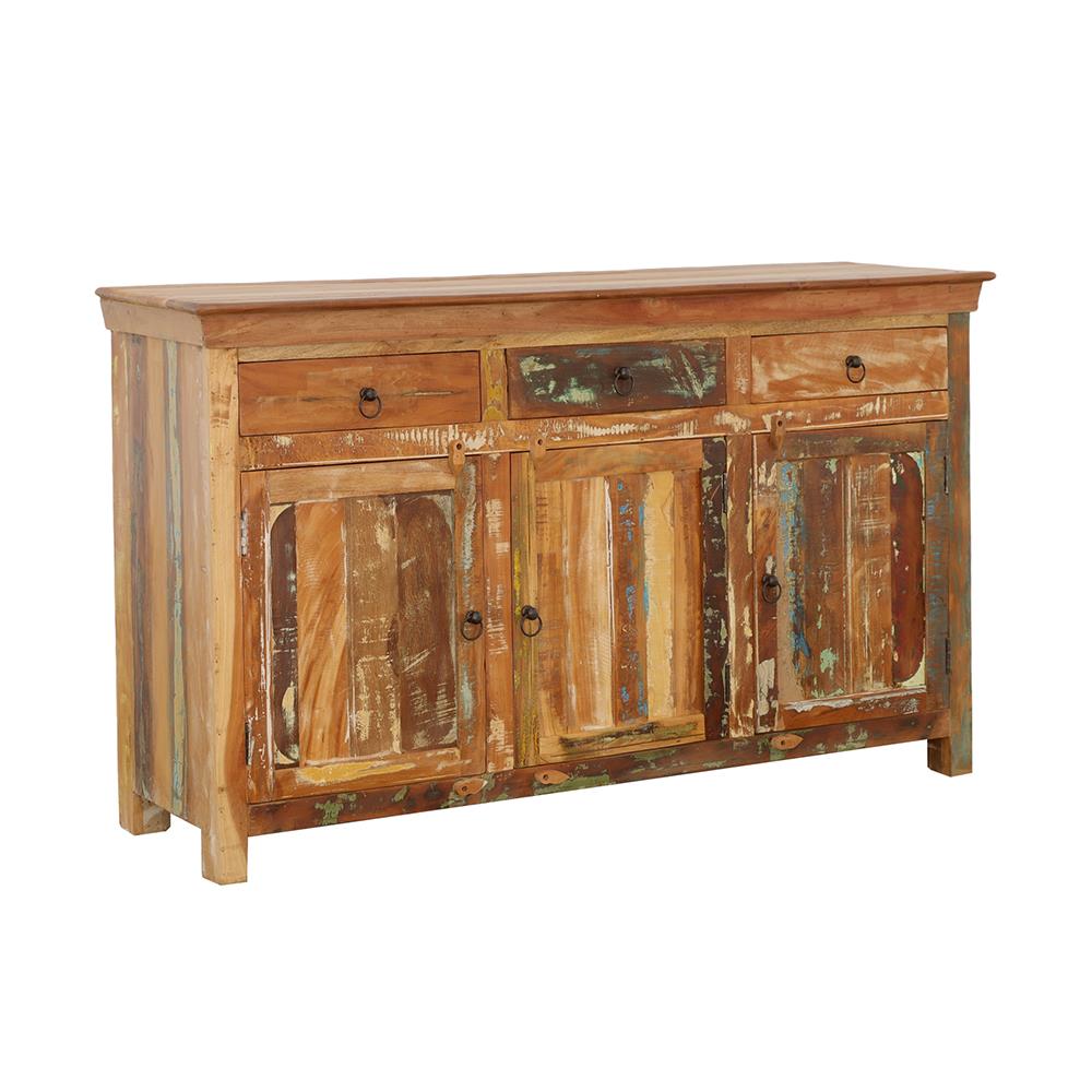  Coaster Furniture Harper 950367 3-door Solid Reclaimed Wood Accent Cabinet - Brown IMAGE 1