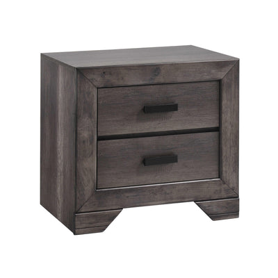  Elements International Nathan 2-Drawer Nightstand NH100NS IMAGE 1