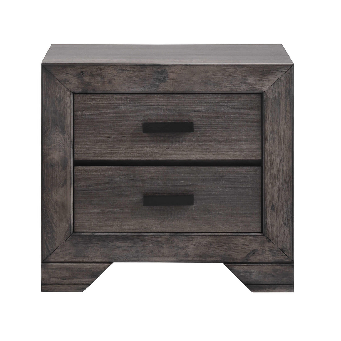  Elements International Nathan 2-Drawer Nightstand NH100NS IMAGE 1