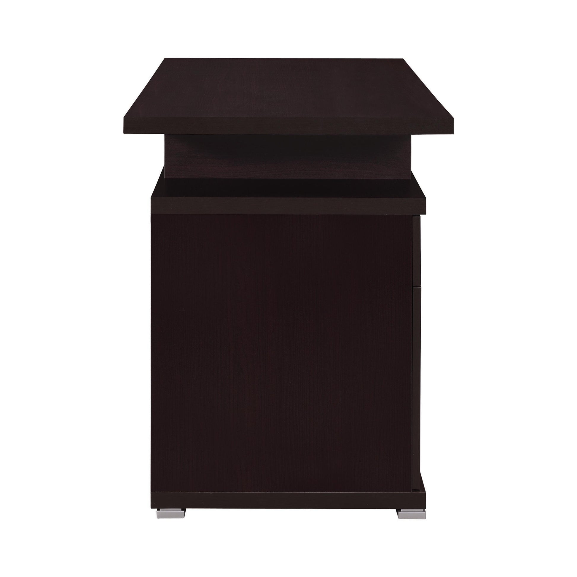  Coaster Furniture Irving 800109 47-inch 2-Drawer Office Computer Desk - Cappuccino IMAGE 6
