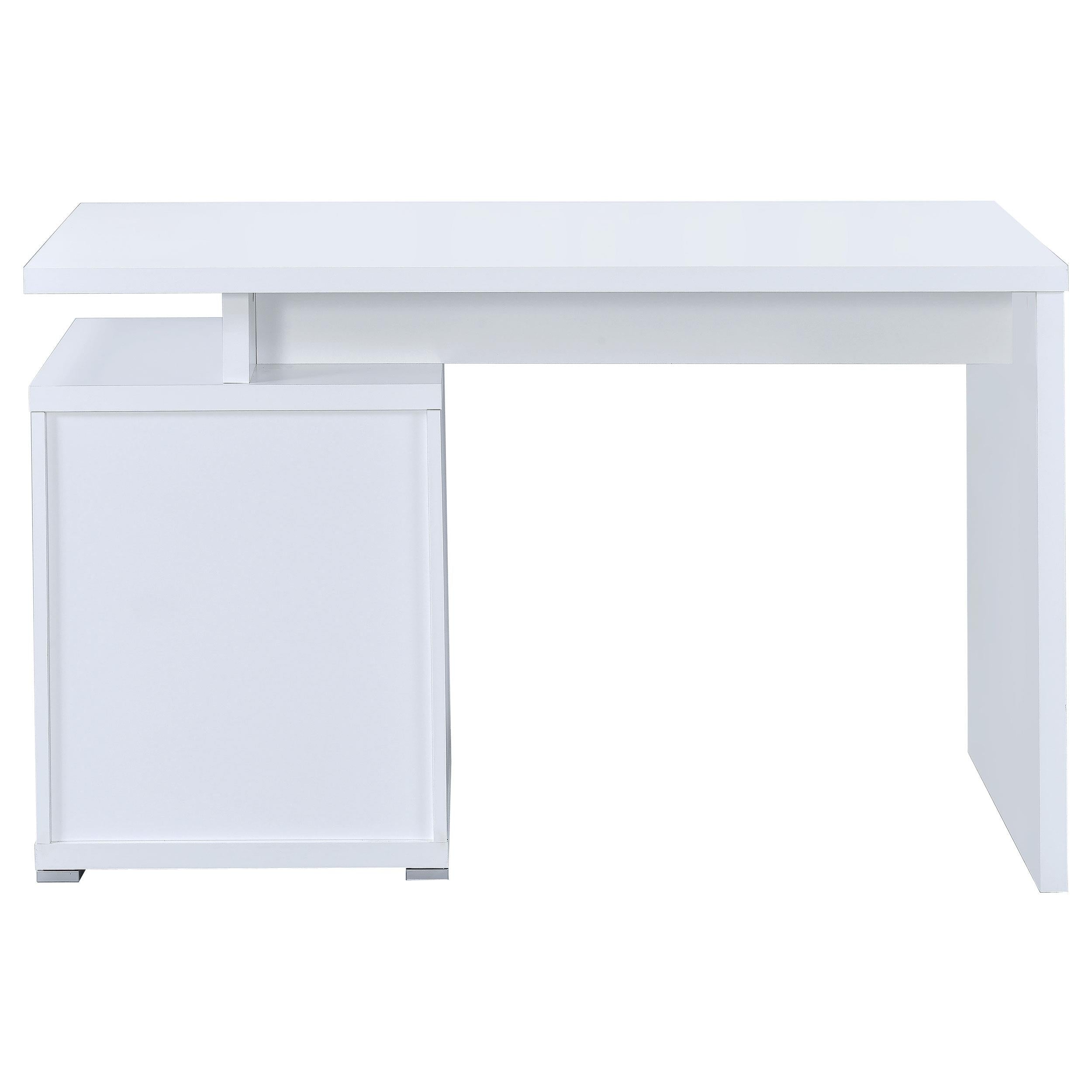  Coaster Furniture Irving 800110 47-inch 2-Drawer Office Computer Desk - White IMAGE 7