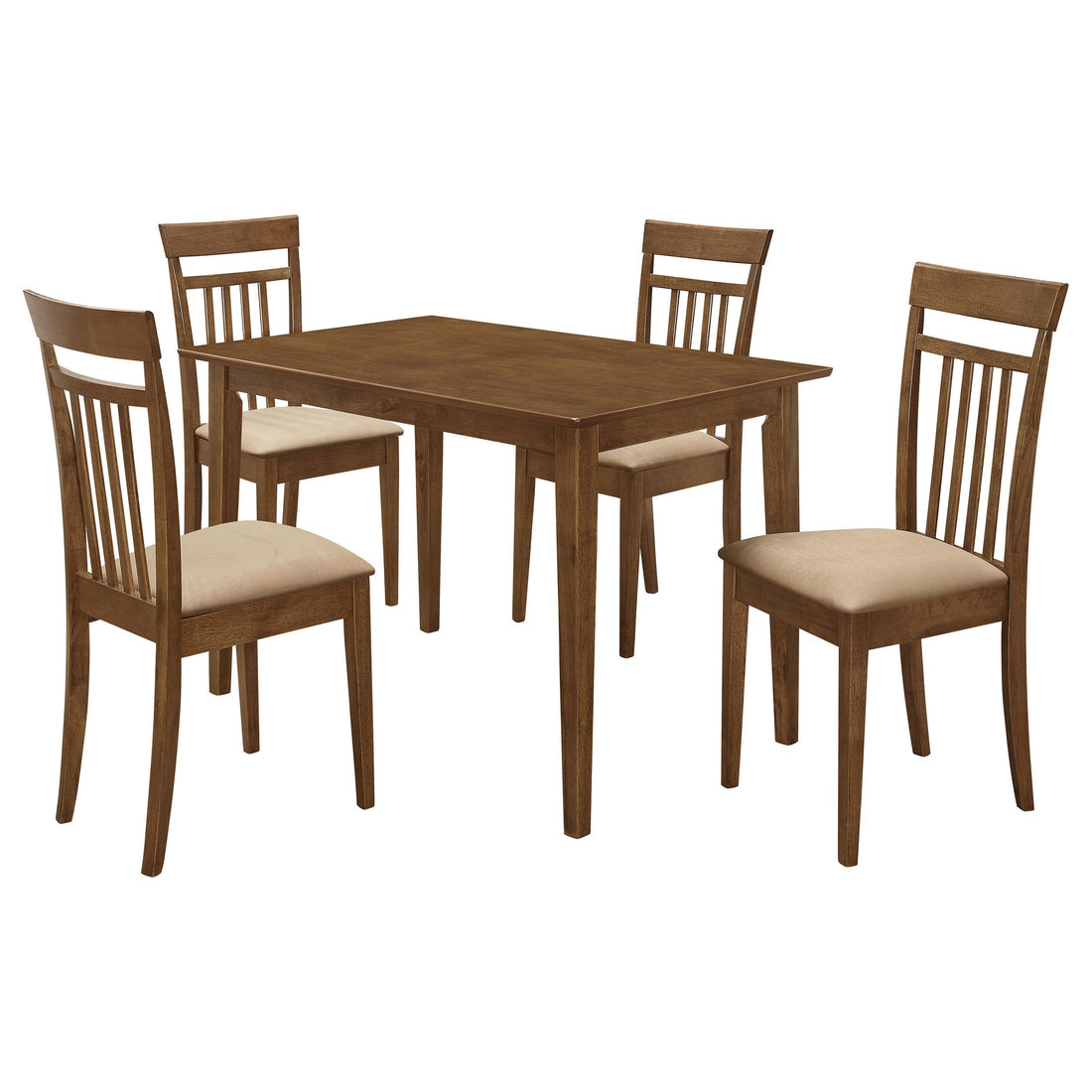  Coaster Furniture Robles 150430 5-piece Rectangular Dining Table Set - Chestnut IMAGE 1