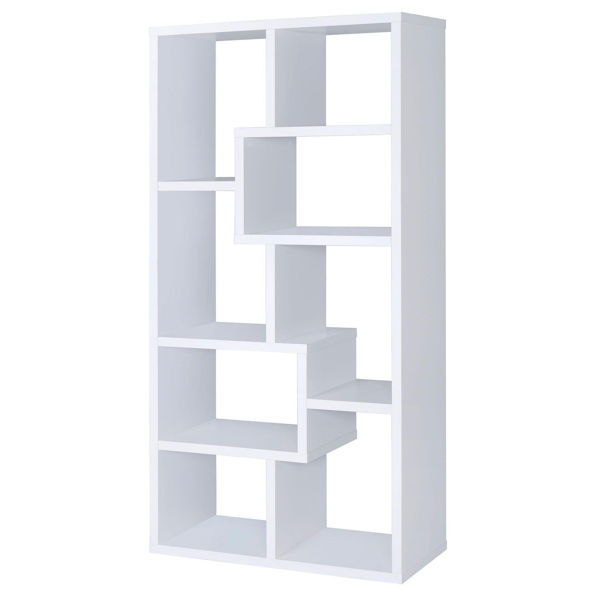 Coaster Furniture Theo 800136 71-inch 7-shelf Bookshelf - White IMAGE 6