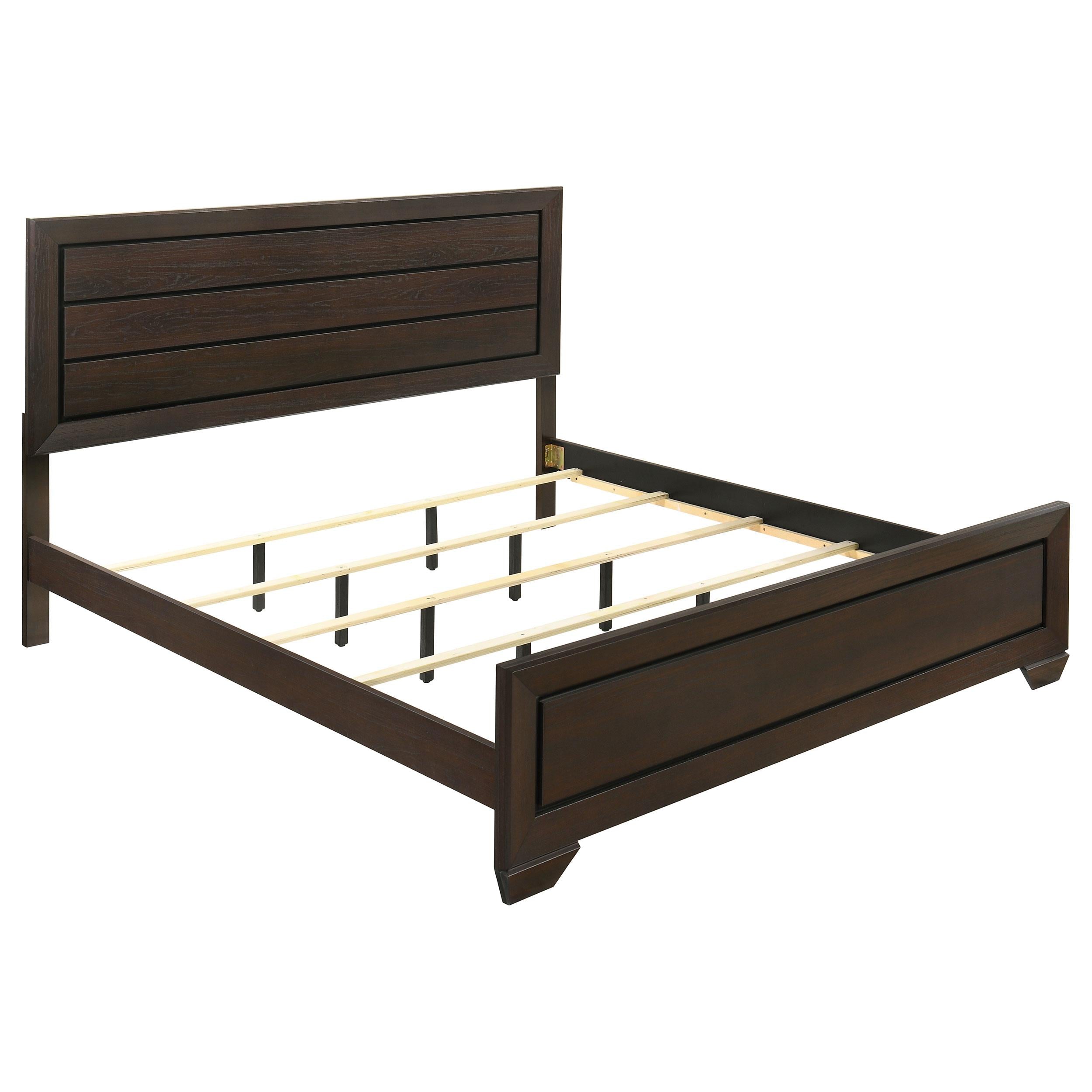  Size_King  -- Kauffman 204391KE Wood Eastern King Panel Bed - Dark Cocoa IMAGE 1