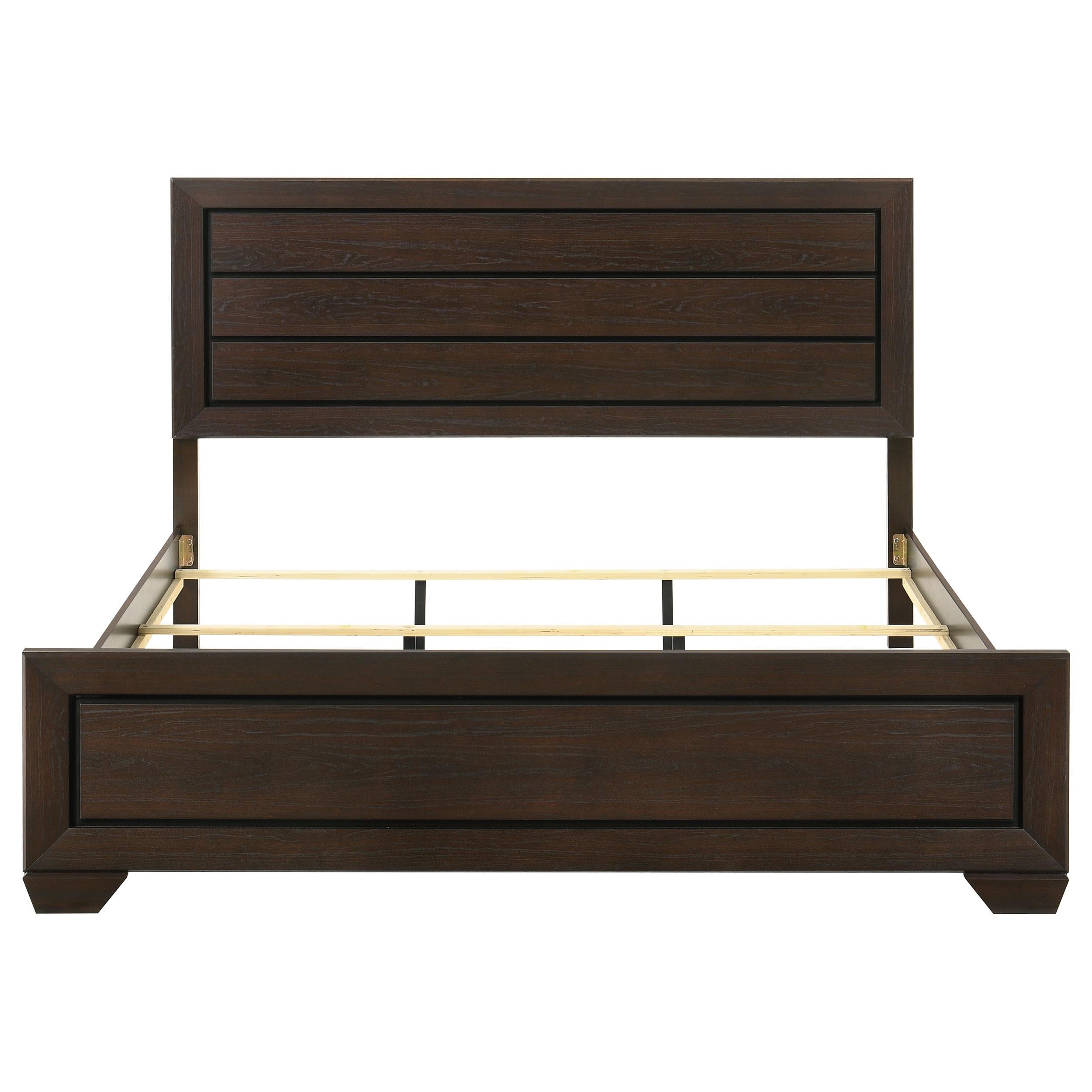  Size_King  -- Kauffman 204391KE Wood Eastern King Panel Bed - Dark Cocoa IMAGE 3