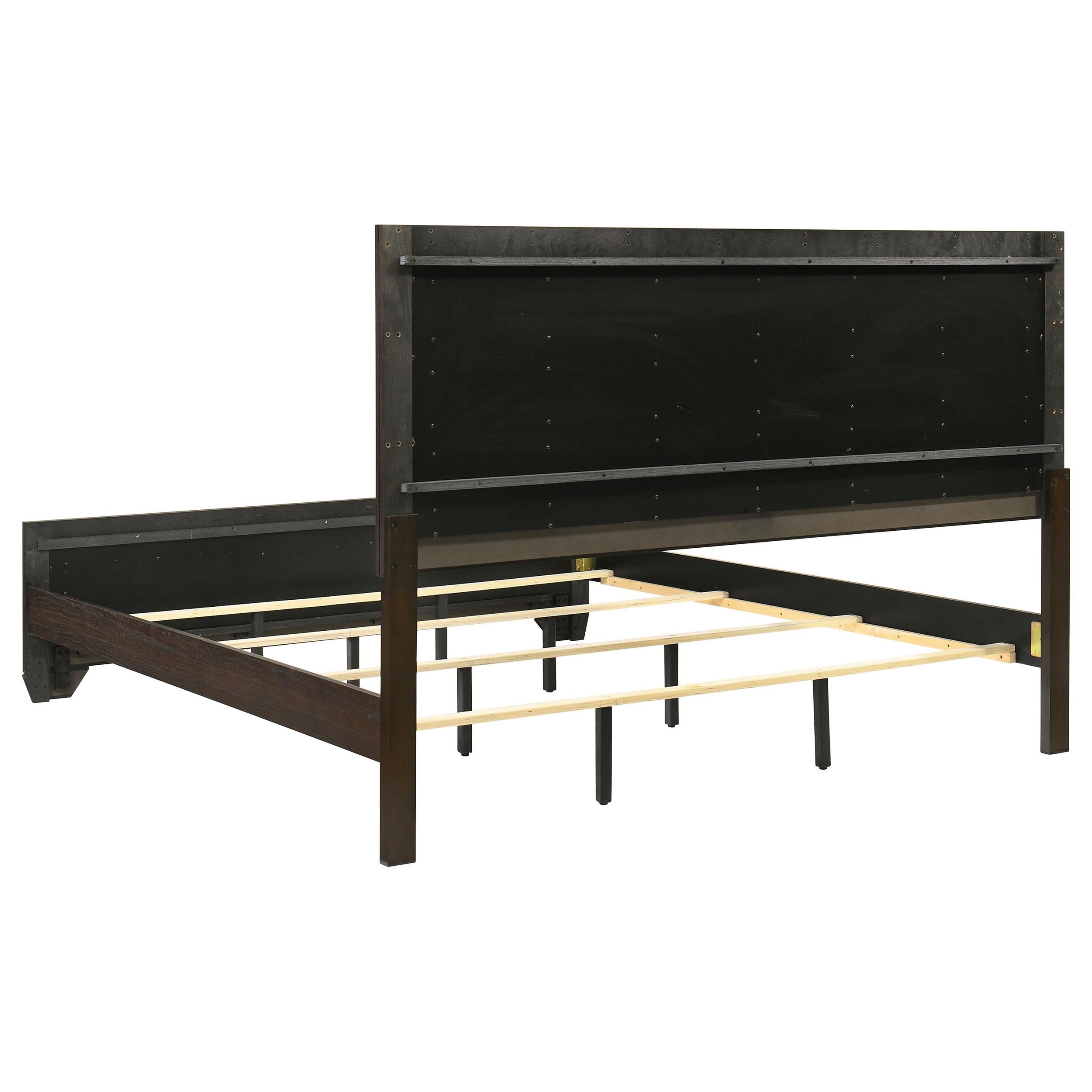  Size_King  -- Kauffman 204391KE Wood Eastern King Panel Bed - Dark Cocoa IMAGE 4