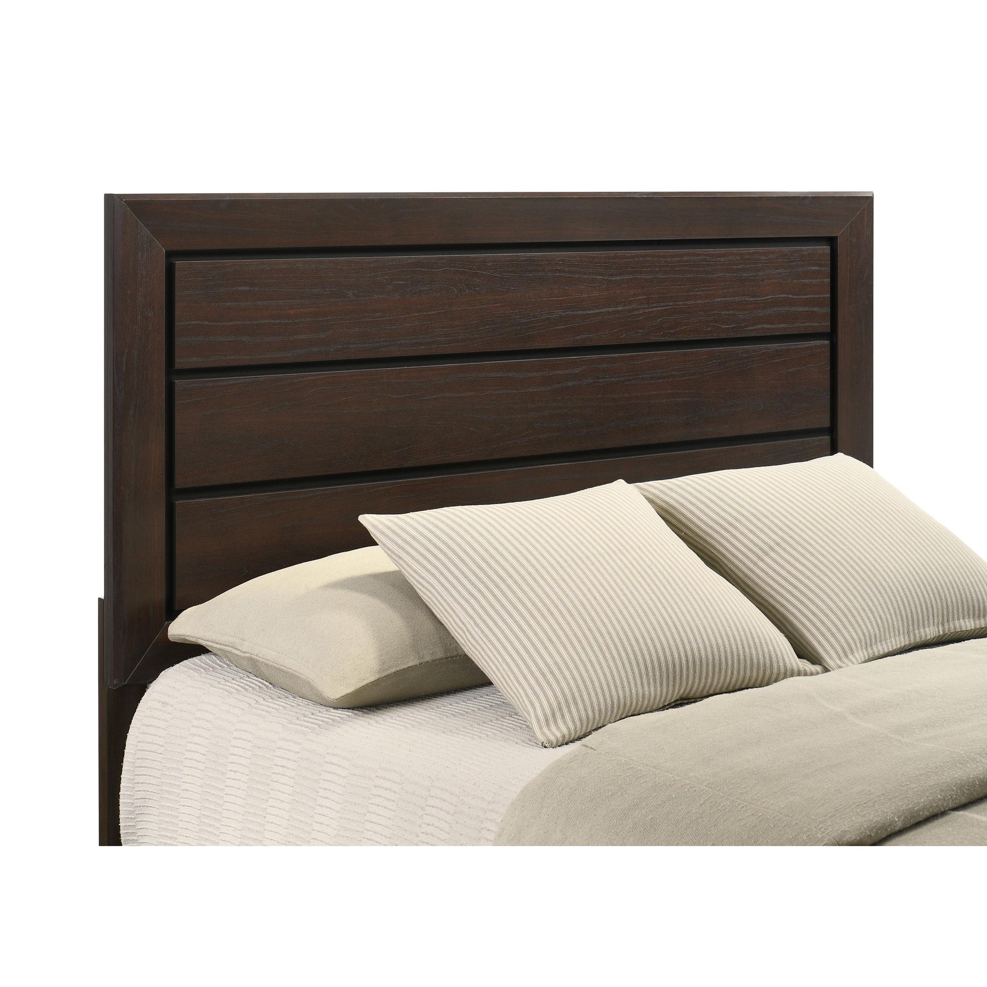  Size_King  -- Kauffman 204391KE Wood Eastern King Panel Bed - Dark Cocoa IMAGE 8