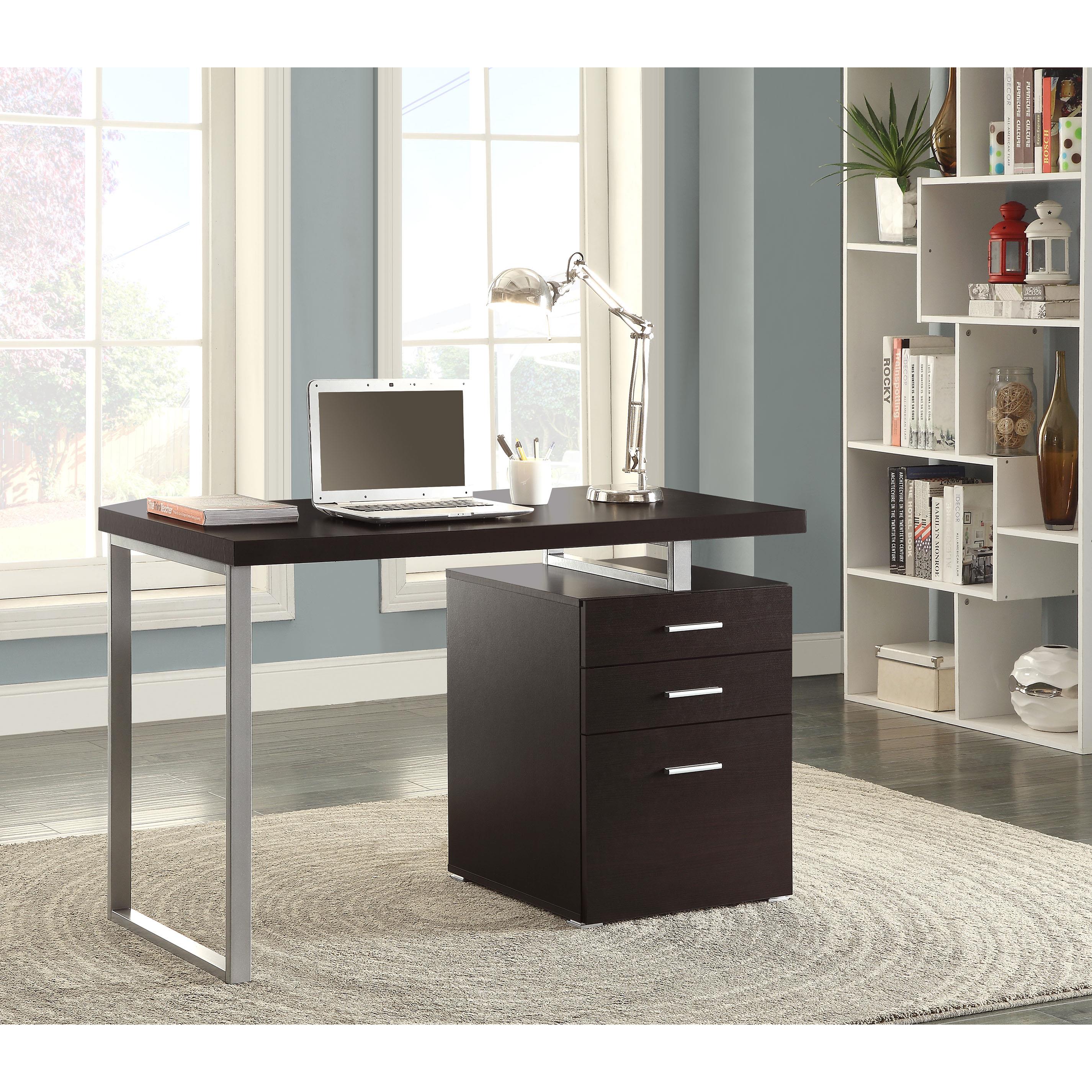  Coaster Furniture Brennan 800519 47-inch 3-Drawer Office Computer Desk - Cappuccino IMAGE 9