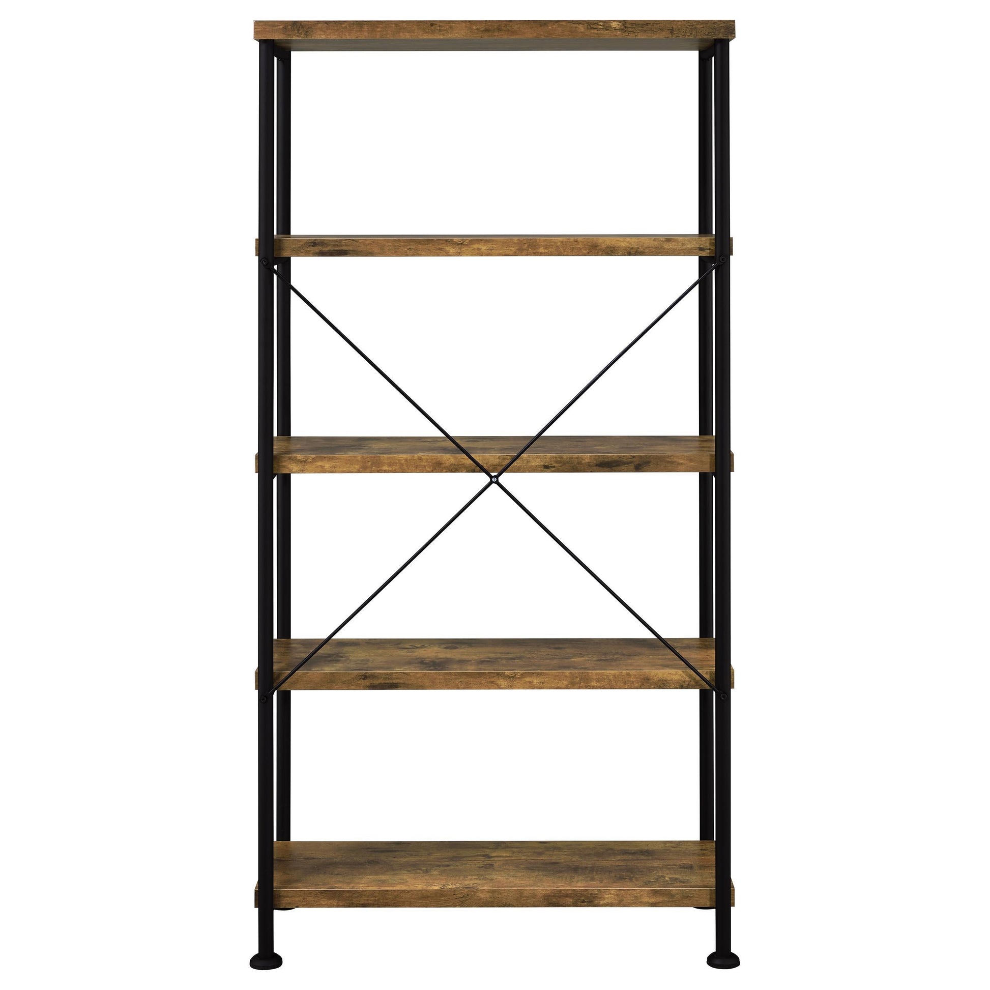  Coaster Furniture Analiese 801542 63-inch 4-shelf Bookshelf - Rustic Nutmeg IMAGE 5