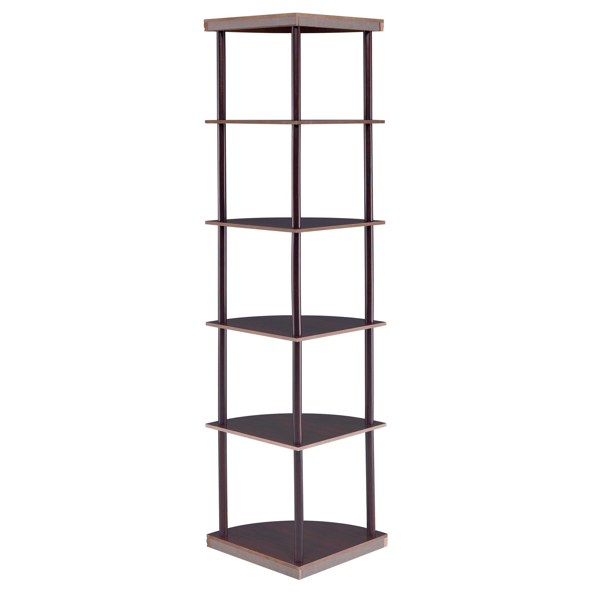  Coaster Furniture Bonwick 800279 72-inch 5-shelf Corner Bookshelf - Cappuccino IMAGE 6