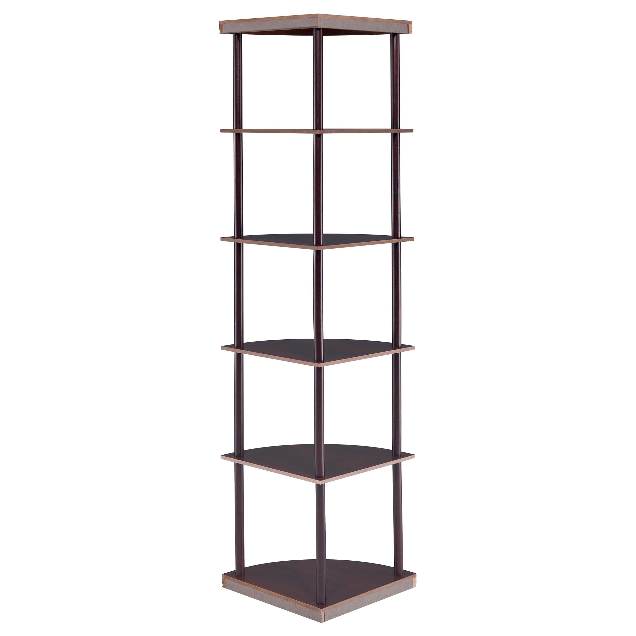  Coaster Furniture Bonwick 800279 72-inch 5-shelf Corner Bookshelf - Cappuccino IMAGE 6