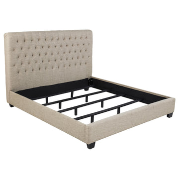  Size_King  -- Coaster Furniture Chloe Upholstered Panel Bed IMAGE 1