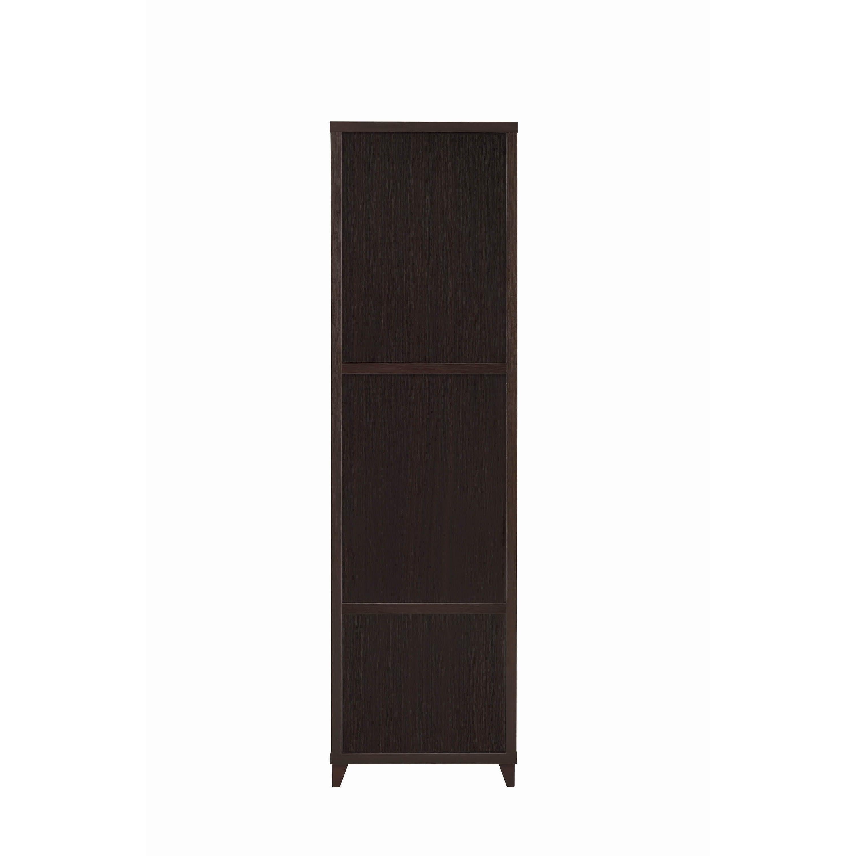  Coaster Furniture Lewes 700882 4-shelf Engineered Wood Media Tower - Cappuccino IMAGE 4