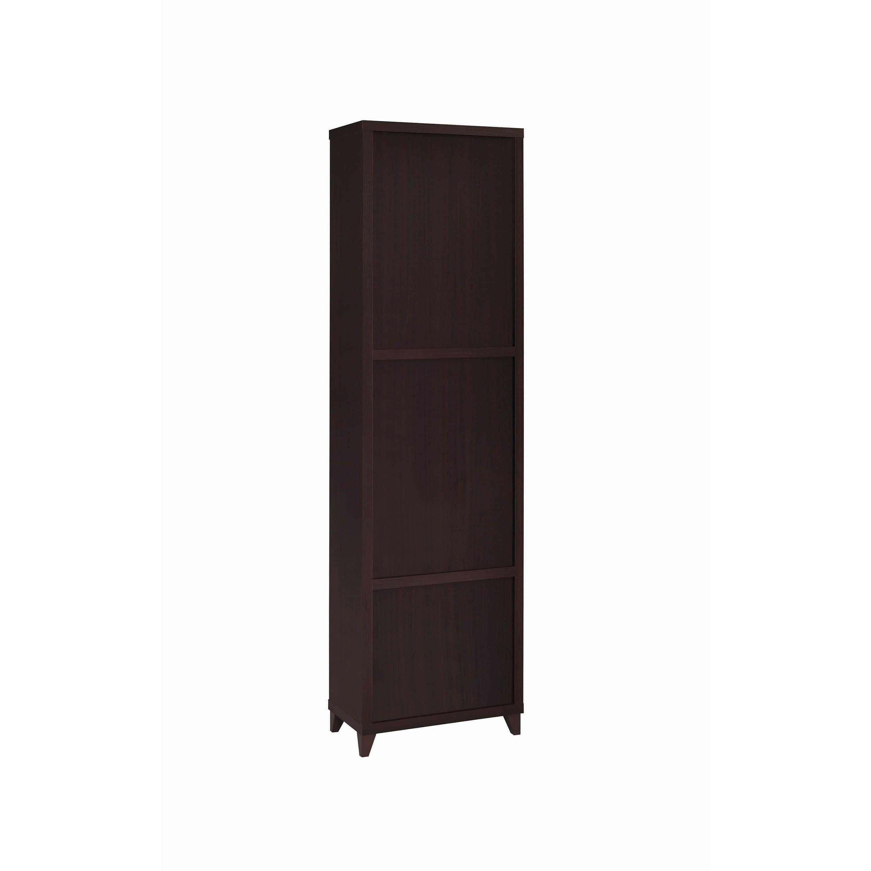  Coaster Furniture Lewes 700882 4-shelf Engineered Wood Media Tower - Cappuccino IMAGE 5