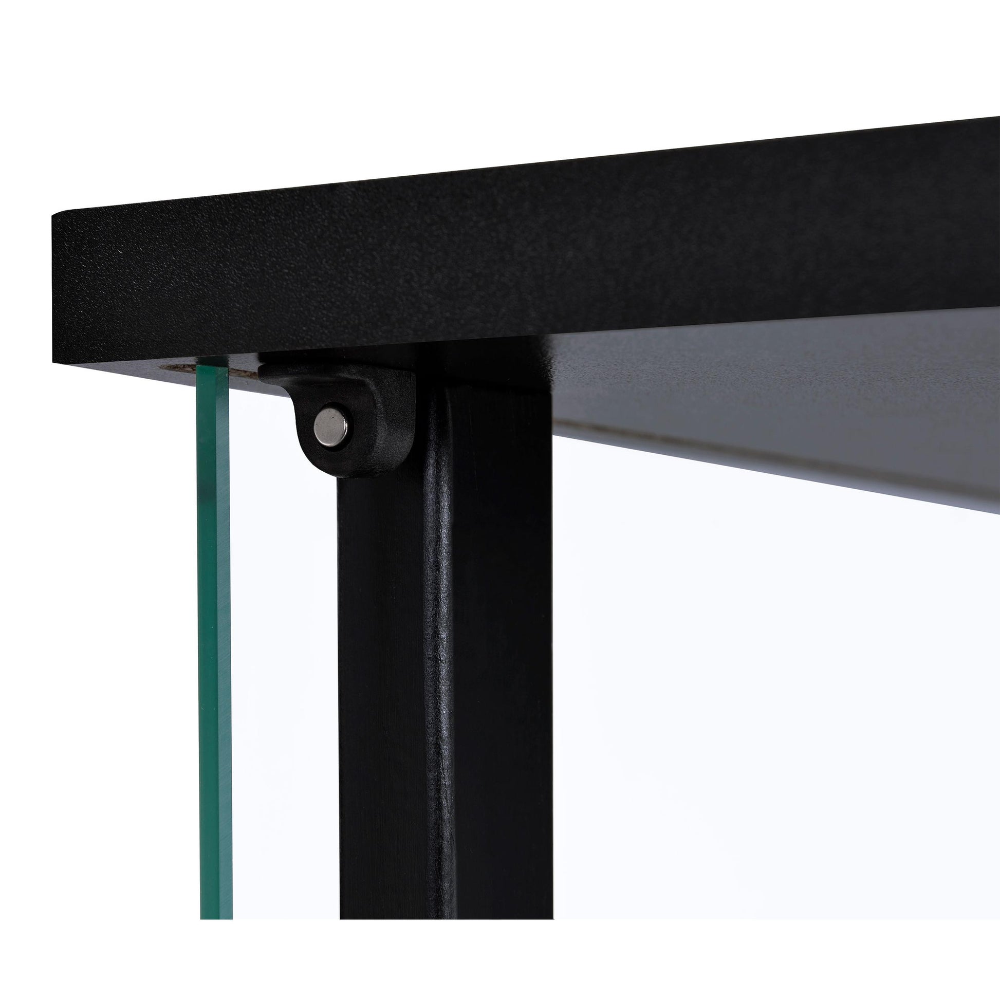  Coaster Furniture Cyclamen 950171 4-shelf Clear Glass Curio Display Cabinet - Black IMAGE 8