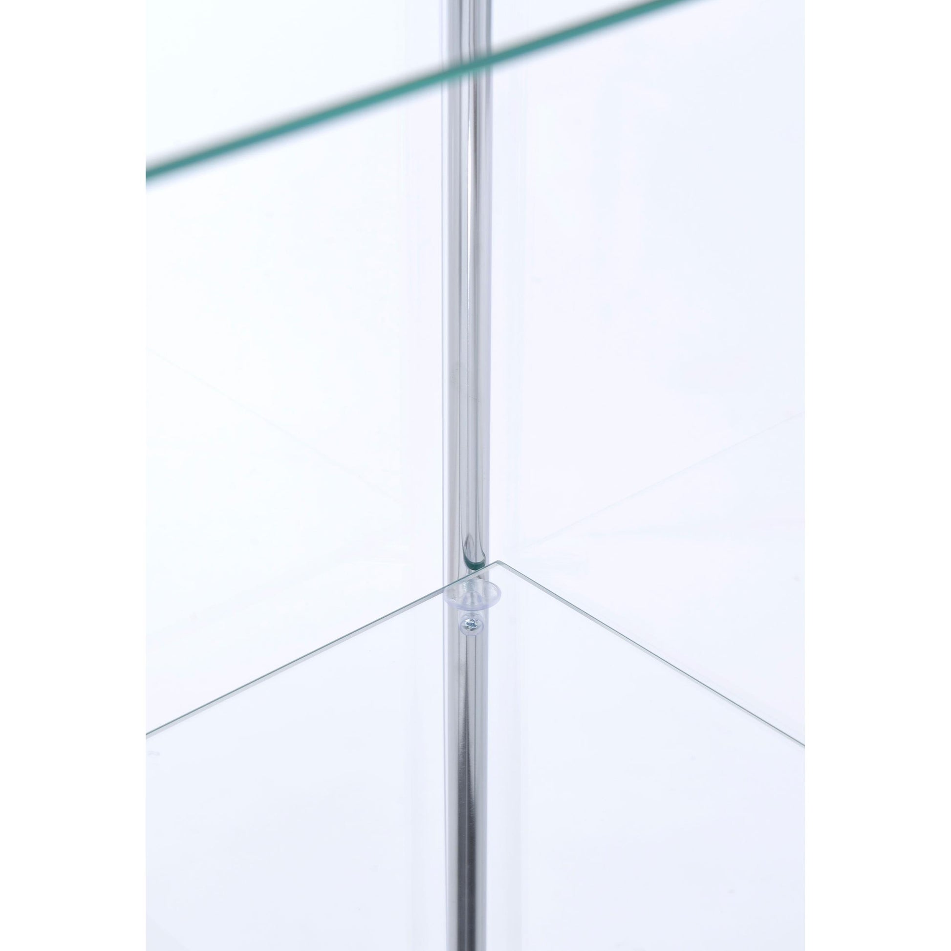  Coaster Furniture Bellatrix 950172 4-shelf Clear Glass Curio Cabinet - Cappuccino IMAGE 11