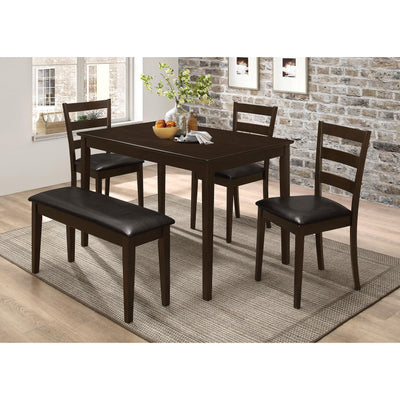  Coaster Furniture Guillen 150232 5-piece Rectangular Dining Table Set - Cappuccino IMAGE 1